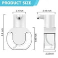 thumbnail image 6 of Automatic Soap Dispenser, Foaming Soap Dispenser Touchless 420ml/14.2oz with Cleaning Towels, Hand Free Smart Automatic Foam Liquid Soap Dispenser for Bathroom or Kitchen, White, 6 of 8