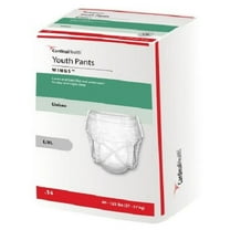 Cardinal Curity Youth Pull On Absorbent Disposable Underwear Case, Large, Heavy Absorbency (56 Count)