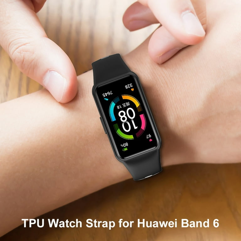 Watch Strap Replacement for HUAWEI HONOR Band 6 Soft TPU Bracelet