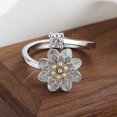 thumbnail image 2 of Anillo giratorio abierto ajustable para aliviar la ansiedad, anillos para mujeres y hombres, 2 of 2