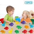 thumbnail image 1 of 39PCS Matching Letters Fine Motor Toy Double-Sided ABC Dinosaur Alphabet Match Game with Uppercase Lowercase, 1 of 6