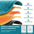 thumbnail image 4 of TCVOR Extra Large Heating Pad for Deep Heat and Comfort, 17" x 33" Super Soft Flannel Electric Heating Pad with 6 Heat Settings, 6 Timer Auto Shut off, 4 of 6