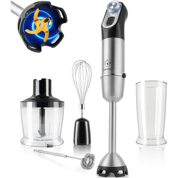 Immersion Blender,Sktamt 5in1Heavy Duty Copper Motor Hand Blender,20