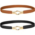 thumbnail image 1 of ORUYROP Ceinture Fine pour Femmes pour Robes Rétro Extensible Ceinture de Taille pour Dames Grande Taille, 1 of 5