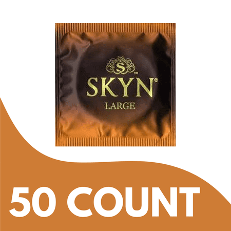 SKYN Elite Large Lubricated Non-Latex Condoms, 50 Count