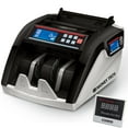 thumbnail image 1 of Money Tech Polymer & Paper Multi-Currency Bill Cash Counter. Canadian Plastic & USD Banknote Counting Machine with Counterfeit Detection and LCD Screens, 1 of 5
