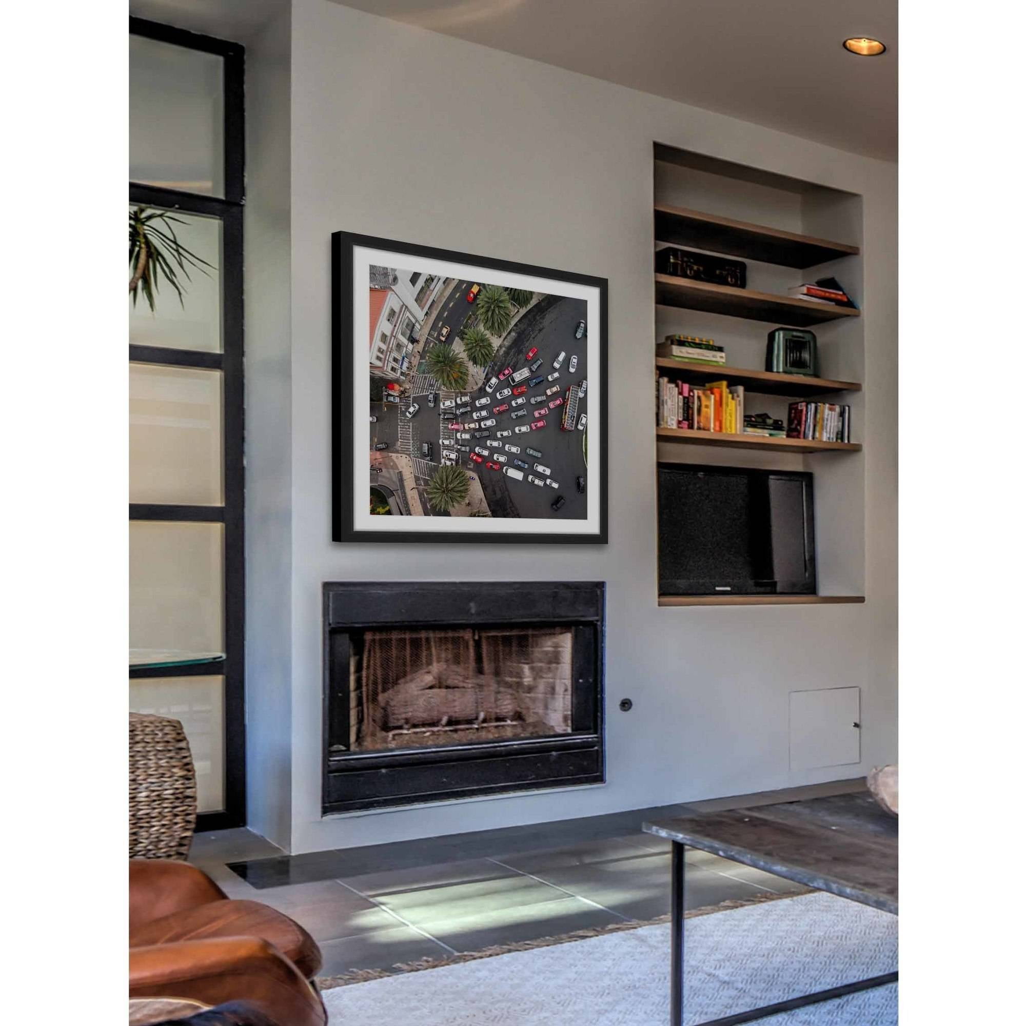 Marmont Hill "All One Way" By Karolis Janulis Framed Painting Art Print, 12.0" x 1.5"
