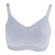 thumbnail image 3 of Inalámbrico Acolchado de Encaje Ropa Interior Mujer Sin Aros Lencería de Mastectomía Travestis Ajustable gris Salvador Sujetador de bolsillo especial de algodón, 3 of 10