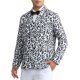 thumbnail image 4 of Blazer de leopardo INSPIRE CHIC para hombres, chaqueta deportiva de doble botonadura con solapa de pico, traje de animal, 2XL gris, 4 of 6