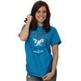 thumbnail image 4 of Cute Oklahoma Flowery Eagle Floral Women's Graphic T Shirt Tees Brisco Brands M, 4 of 6