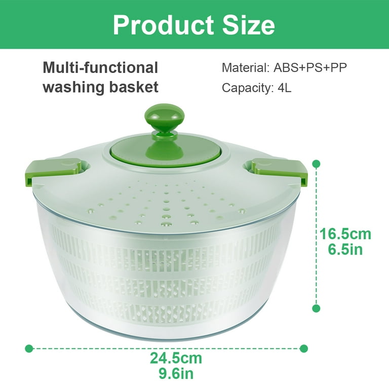 Salad Spinner Dehydrator Double Layer Rotating Vegetable Fruit