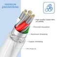 thumbnail image 3 of MAMBASNAKE C02 Coiled Keyboard Cable, Custom USB-C Cable for Mechanical Keyboard, Double-Sleeved TPU Spring Cable for Gaming Keyboard, Type-C to USB-A, Detachable Gold Aviation Connector-Transparent, 3 of 5