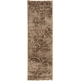 thumbnail image 2 of Rugs.com Botanical Shag Collection Rug – 6 Ft Runner Brown Shag Rug Perfect For Hallways, Entryways, 2 of 9