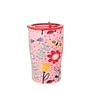 Your Zone 14oz Stainless Steel Double Wall Tumbler  Pink Flowers