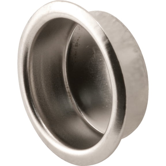 Prime-Line Products N 6893 By-Pass Door Finger Pull, 5/16 in. x 3/4 in., Stamped Steel, Nickle Plated Finish (Pack of 4)