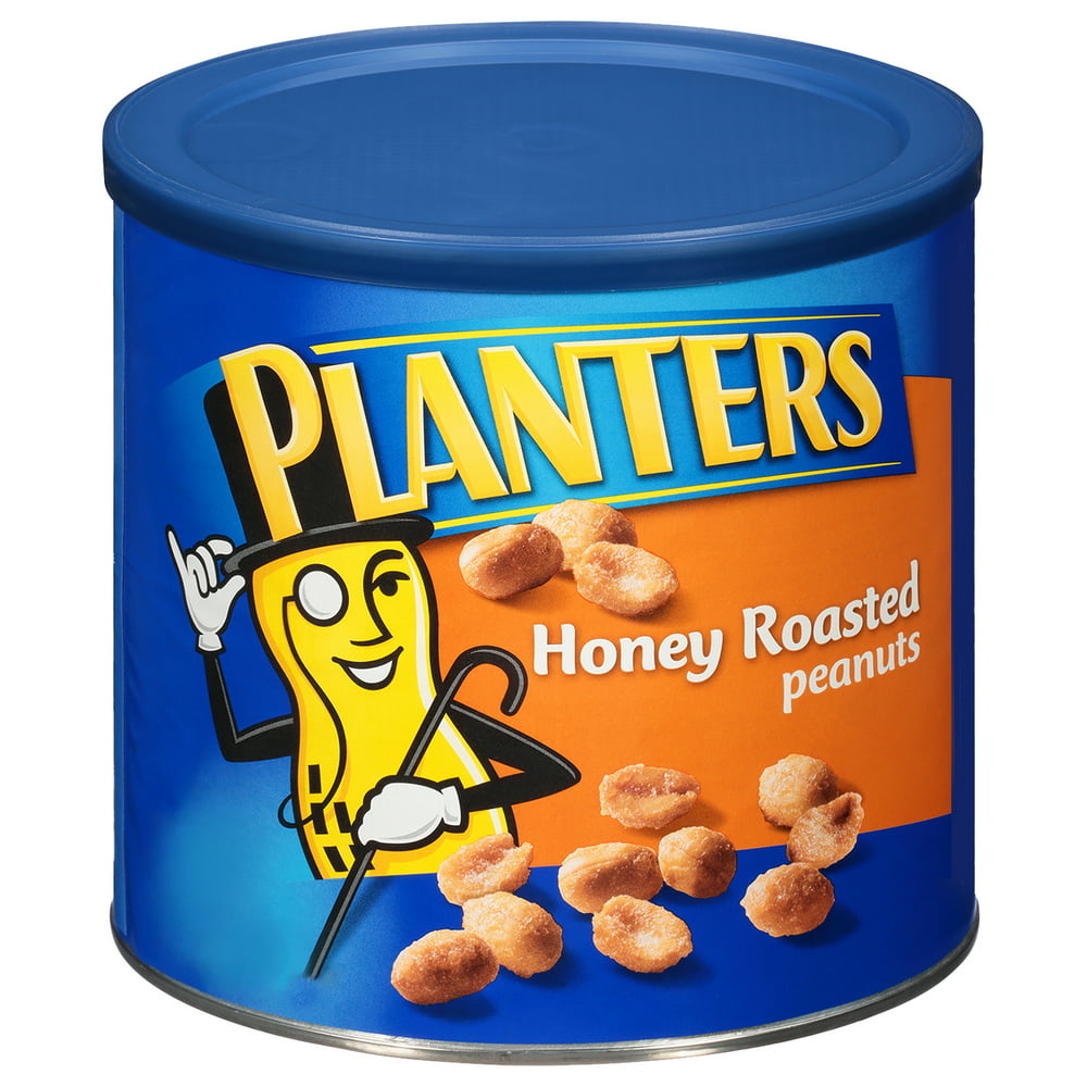 Planters Honey Roasted Peanuts, 52 oz Can