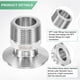thumbnail image 2 of Uxcell 1-Pack Tri Sanitary 1.5 in Clamp Fittings to 1 in NTP Male Thread Stainless Steel Pipe Hexagon Fitting Ferrule OD 50.5mm, 2 of 7