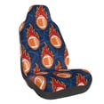 thumbnail image 1 of Balery American Football and Fire Flames Funda de Asiento para Auto con Diseño - Cubierta Frontal Suave y Transpirable con Protector Antideslizante- 1 Unidad, 1 of 5