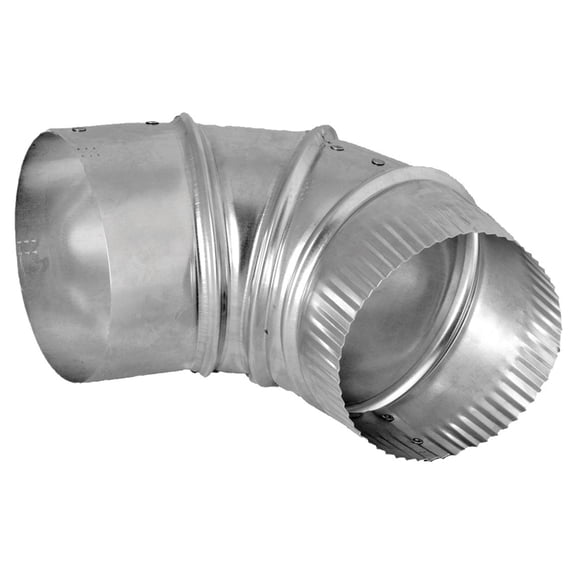 Dundas Jafine Vent Elbow - 3 In Aluminum Dryer Vent Elbow - 3 In Connection, Silver