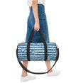 thumbnail image 6 of Zufioo Ocean on Striped Print Round Sports Travel Duffel Bag, Airplane Weekender Bag, Waterproof Gym Backpack, Unisex, 6 of 6