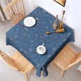 thumbnail image 2 of Sun Moon Cloud Star Pattern Square Tablecloth,Waterproof Square Table Cover,Wipeable Spillproof Washable Table Cover for Home Kitchen Party Decor 42"X42"(107x107cm), 2 of 6