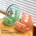 thumbnail image 2 of Xingzhi Standing Pot Lid Holder AntiSlip Pan Pot Cover Bracket Plastic Household Storage Racks Kitchen Organizer Dish Rack Shelf Pink, 2 of 9