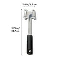 thumbnail image 2 of OXO Good Grips Meat Tenderizer - Die Cast, Non-Slip Grip - Black, 1.85" x 2.45" x 9.75", 2 of 6