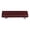 Deep Red, variant on Bubbles Pumpkin Orange Rectangle Glass Cabinet Pull - Aluminum Post