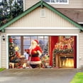 thumbnail image 4 of Christmas Banner Garage Door Decorations Christmas Backdrop Decoration Winter Large Door Cover Decoration Indoor Outdoor for Christmas Holiday Party Supplies (Warm), 4 of 6