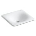 thumbnail image 2 of Kohler K-2827-96 16.375 x 15.625 x 5.75 in. Iron Tones Drop-In & Undermount Bathroom Sink - Biscuit, 2 of 5