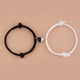 thumbnail image 1 of Pulsera ajustable con hebilla magnética en forma de corazón en blanco y negro de moda para parejas, pulsera tejida con cuerda para mejores amigos, 1 of 6
