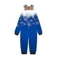 thumbnail image 2 of Odeerbi Matching Family Christmas Pajamas Sets Parent-Child Warm Hooded Jumpsuit Halloween Printed Home Wear Jammies Set Loungewear Sleepwear for Kids, 2 of 5