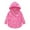 A Hot Pink, variant on Piuwrlz Kids Long Sleeve Rain Outerwear Jacket for Toddler Boys Girls Raincoat Coat Hooded Windbreaker A Hot Pink Size 4-5 Years