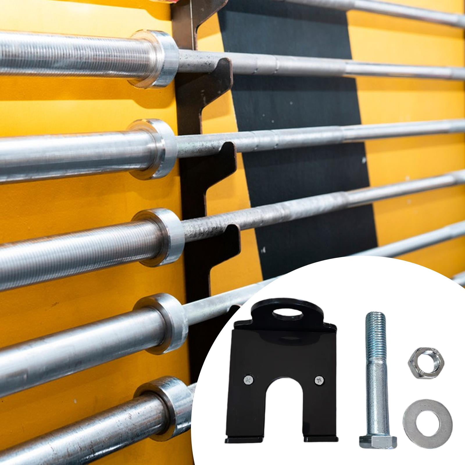 Baoblaze Barbell Hanger Wall Rack Holder Rack Attachment Hardware Included Multiuse Holds black With nylon