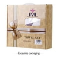 thumbnail image 6 of JML Bath Towel Sets, 2 Piece Bamboo Towels, Natural Ultra Soft Touch and Absorbent, No Shedding, Antibacterial & Odor Resistant Towel 27 x 55 inches (White), 6 of 6