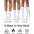 thumbnail image 2 of JIANFANG Slouch Socks for Women, 3 Pairs Soft Cotton Knee High Scrunch Tube Boot Socks, 2 of 7