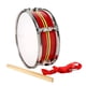 thumbnail image 3 of Caja de 13 pulgadas, batería musical con baquetas, instrumento de percusión ligero. Rojo, 3 of 9