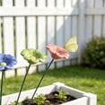 thumbnail image 3 of 6 Pack Ceramic Bee Water Feeder, Pollinator Water Station, Flower Garden Stake Weather‑Resistant Floral Ground Stake For Outdoor Yard Patio Backyard Garden Decoration(Colorful2-8.27"), 3 of 6