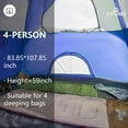 thumbnail image 6 of 2-12 Person Tents for Camping Waterproof, Backpack Double Layer Tents, Perfect Picnics, Fishing and Backyard Camping, 6 of 8