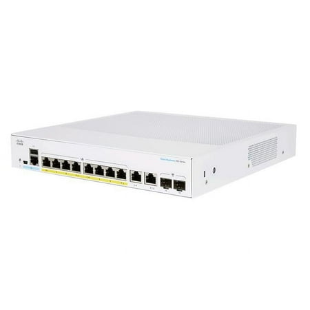 UPC: 0889728295062 | Cisco 250 8-Port Gigabit Ethernet Managed Switch Silver (CBS2508PPE2GNA)