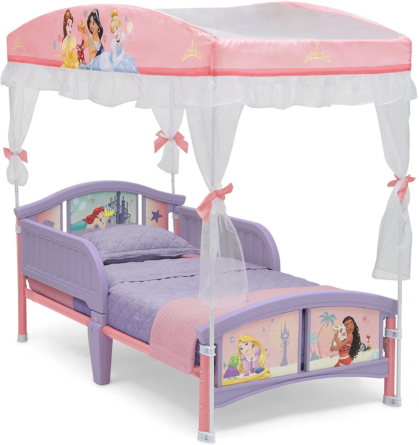 Delta Children Canopy Toddler Bed, Disney Princess BB81483PS1038