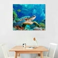 thumbnail image 3 of COMIO Green turtle at Balicasag, Bohol, Canvas Wall Art Print, Sea Turtle Artwork, 3 of 5