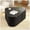 Black, variant on Fluted Coffee Table with Storage for Living Room, Triangular Coffee Table for Small Space