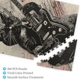 thumbnail image 3 of 500 PCS Funny Black Cat'S Guitar Time - 500 Piece Vibrant Jigsaw Puzzle,Wonderful Imagination,Enjoy The Puzzle Solving Process,Classic Animal Wooden Puzzle Game,Creative Activity Hobbies For Adults, 3 of 6