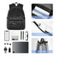 thumbnail image 4 of Disketp Black And White Dotted Mochila Ligera Clásica con Múltiples Bolsillos, Mochila Casual para Hombre y Mujer, Ideal para Escuela, Trabajo y Viajes, 4 of 6