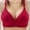 Wine, variant on Jacenvly Bralettes for Women Plus Size Solid Casual Fashion Women Bras Woman'S Color Hollow Out Perspective Bra Underwear No Rims Wine