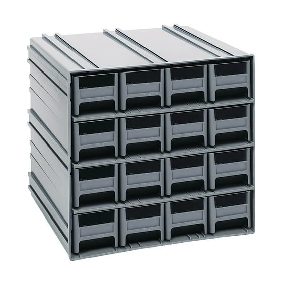 Quantum Storage Systems Storage Cabinet, Interlocking in Polysteryne Material, Gray Color