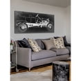 thumbnail image 4 of Marmont Hill Inc Marmont Hill - Vintage Race Car Blueprint 2 Painting Print on Canvas - Multi-color, 4 of 5