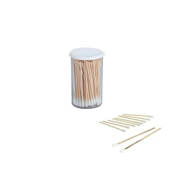 Cotton Tipped Applicators, 3" Non-Sterile Wood Shaft with Absorbent Cotton Tip - 100 Pieces