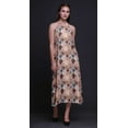thumbnail image 2 of Bimba Robe Décontractée Florale Longue Dos Nu à Col Licou pour Femmes, Robe de Plage Imprimée - Petit, 2 of 6